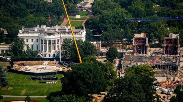 Baukosten am Weißen Haus erreichen 900 Millionen US-Dollar unter Trump